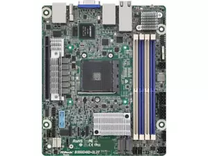 AsRock Rack B550D4ID-2L2T Deep mini-ITX Server Motherboard AMD Ryzen 5000 Series - Picture 1 of 7