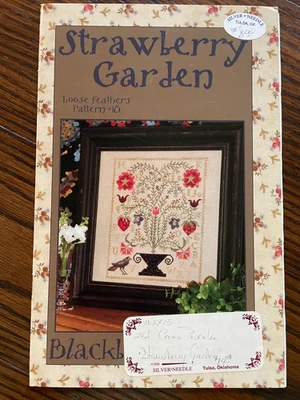 Blackbird Designs OUT OF PRINT "Strawberry Garden" pattern, Loose Feathers #18 - Image 1 of 3