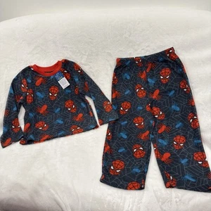Marvel SpiderMan Kids 2pc Pajamas Set Flame Resistant Pants 4T - Picture 1 of 9