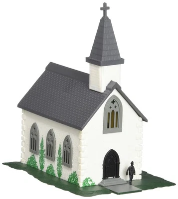 Bachmann Trains 45815 (PLASTICVILLE U.S.A. BUILT-UP BUILDING-COUNTRY CHURCH-N Sc - Image 1 of 2