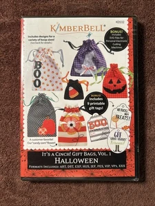 NEW KimberBell Designs It's a Cinch! Gift Bags Vol.1 Halloween KD532 Embroidery - Picture 1 of 4
