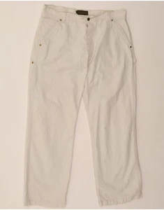 Pantalones cargo rectos Timberland para hombre W38 L34 algodón blanco CD04 - Imagen 1 de 4