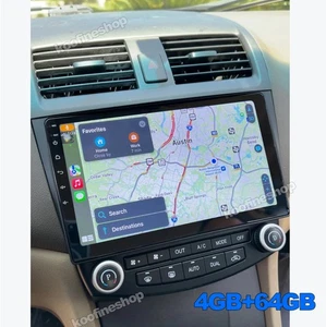 For Honda Accord 2003-2007 10.1" IPS CarPlay Android 14 Car Stereo Radio GPS 64G - Picture 1 of 16