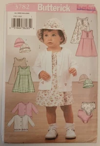 Butterick Pattern B3782 Infants' Jacket, Dress, Panties and Hat, Size S-M-L-XL - Picture 1 of 3