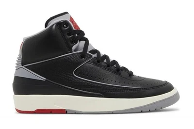 NIKE AIR JORDAN 2 RETRÔ Cimento Preto; 12 sapatos masculinos *pré-amado COM CAIXA* - Imagem 1 de 4