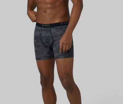 32 Degrees Boxer Briefs Shorts Mens with Bulge Pouch Tagless Stretch Camo 5” - Image 1 of 4