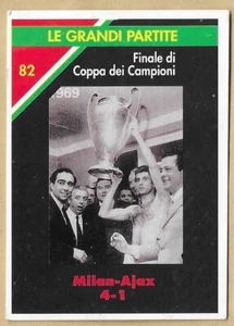 MILAN "LE GRANDI PARTITE" MASTERS CARDS N. 82 FINALE DI COPPA DEI CAMPIONI 1969 - Foto 1 di 2