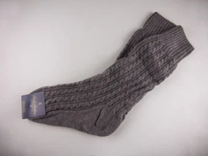Brooks Brothers Herren Kaschmir S Zopfmuster Socken-Frankreich-Neu mit Etikett $ 298 Neu - Bild 1 von 11