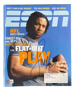 Larry Fitzgerald Arizona Cardinals Signed 2004 ESPN Magazine BAS - Picture 1 of 6
