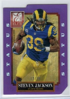 Steven Jackson 2013 Elite STATUS púrpura troquelado Ser#d 12/39 Foto 1 de 2