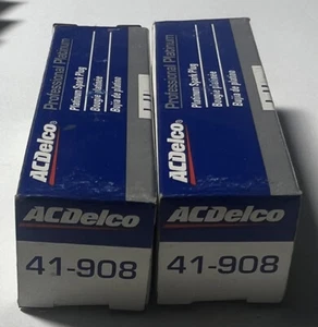 NEW OEM LOT OF 2 41-908 AC Delco Double Platinum Spark Plugs - Picture 1 of 2