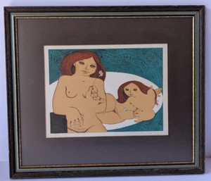 Jorge Dumas "Juventud" signiert Limited Edition 164/250 Mid Century Modern gerahmt - Bild 1 von 24