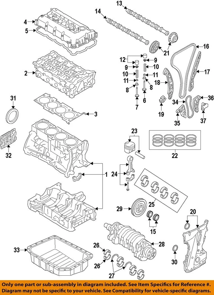 起亚原始设备制造商 06-22 Forte Koup 发动机变轴发动机零件-油盘 215102G500 — 第 1/1 张图片