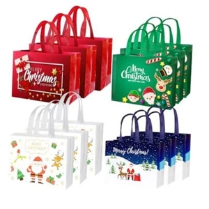 2 Pack Large Christmas Gift Bags - Reusable Christmas Tote Bags Non-Woven, 1 - Picture 1 of 7