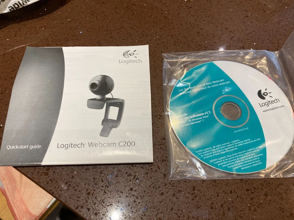Logitech WebCam C200 Software v1.1 Install Kit: Manual & Software, VGC - Image 1 of 4