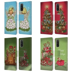 HEAD CASE DESIGNS CHRISTMAS ESSENTIALS LEATHER BOOK CASE FOR SAMSUNG PHONES 2 - Picture 1 of 10