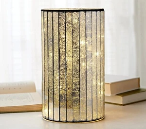 Illuminated Mottled Mosaic Hurricane by Valerie Parr Hill Silver - Picture 1 of 4