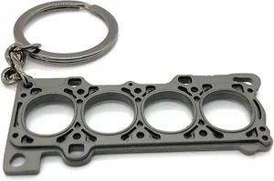 Junta de Cabeza Parte Motor Llavero Automotriz Coche Regalo Llavero Anillo Gunmetal - Imagen 1 de 3