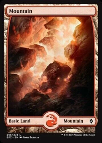 Mountain 265 Full Art Battle for Zendikar Moderate Play MTG Magic DNA GAMES - Image 1 of 1