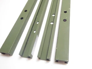 4 x C - Schiene 50 cm Kabine 32mm breit Bundeswehr Schelter Aluminium grün - Bild 1 von 2