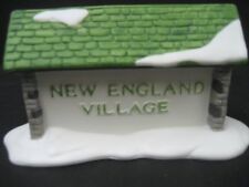 Dept 56 New England Village Sign With Original box