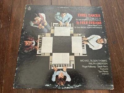 John Cage & Steve Reich - Three Dances & Four Organs LP Excellent shape - Image 1 of 4
