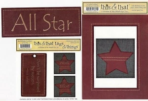 ALL STAR 6 Die Cut Embellishments - My Mind's Eye This & That Sets SALE - Bild 1 von 1