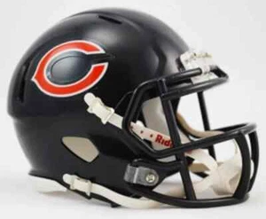 CASCO DE FUTBOL CHICAGO BEARS MINI SPEED DE RIDDELL (NO PARA USAR) - Imagen 1 de 4