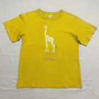 T-shirt moutarde imprimé girafe Uniqlo UT musée d'histoire de la nation enfants 11-12 ans