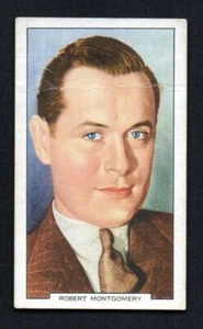 ROBERT MONGOMERY 1939 GALLAHER MY FAVOURITE PART MOVIE STARS #45 GOOD - Picture 1 of 2