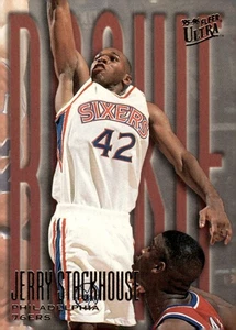 1995-96 Fleer Ultra Basketball Card #289 Jerry Stackhouse Philadelphia 76ers - Bild 1 von 2