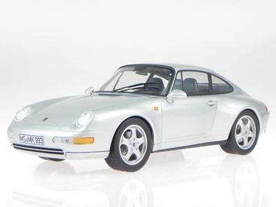 Porsche 911 993 Carrera 1993 plata coche en miniatura 187591 Norev 1:18 - Imagen 1 de 4
