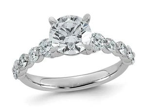 2.30 Carat (ctw VS, F) Certified Lab-Grown Diamond Engagement Ring 14K Gold - Picture 1 of 5
