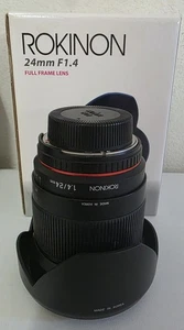 Rokinon 24mm F1.4 Full Frame Wide Angle Lens (Nikon F with Chip) - Picture 1 of 3