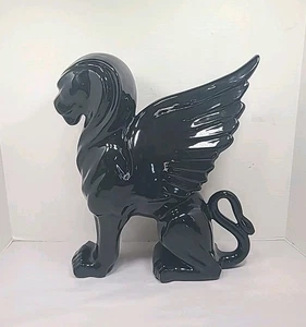 Royal Haeger Pottery Black And Gold Griffin 125th Anniversary Rare Vintage - Bild 1 von 8