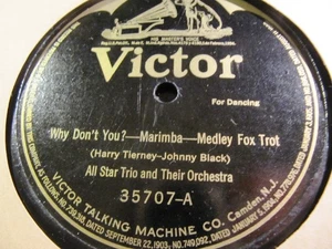 1921 Hawaiian Johnny Noble THE HULA BLUES Marimba ALL STAR TRIO VICTOR 35707 . - Picture 1 of 2