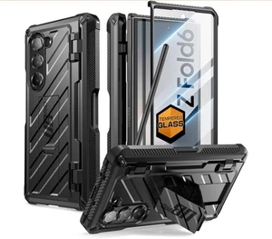 SUPCASE UB Pro for Galaxy Z Fold 6 Case w/ S Pen Holder Kickstand – Black  - Picture 1 of 9