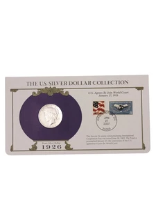 PCS 1926 S Paz dólar de plata y panel de estampillas - Colección de dólares de plata de EE. UU. - Imagen 1 de 4