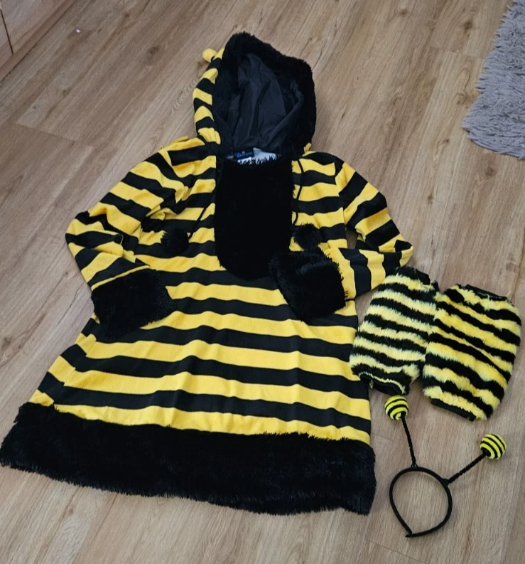 Biene Hummel Kostüm Damen Karneval Fasching Kleid Verkleidung Deiters Gr. 46/48 - Bild 1 von 4