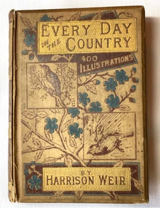 400 HARRISON WEIR ILLUSTRATIONS ~ 8 F/P COLOR PLATES ~ FIRST EDITION ~ 1888 - Picture 1 of 8