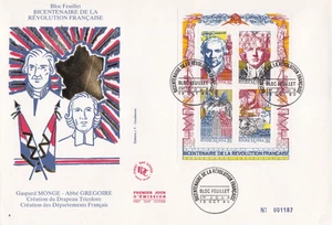 Francia 1990 FDC Bicentenario De La Revolution Francaise yt - Imagen 1 de 1