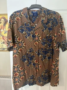 Urban Outfitters Without Walls Button Up Shirt Mens XL Brown Short Sleeve - Picture 1 of 2