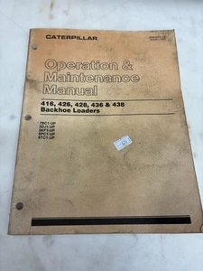 CAT 416 426 428 436 438 Backhoe OPERATION MAINTENANCE Manual - Picture 1 of 2