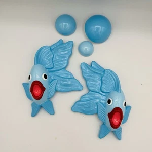 Wall Chalkware Fish Kitschy Kitsch Wall Plaque VTG Style - Picture 1 of 2