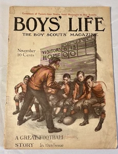 Revista Boys Life 1915 Noviembre Boy Scouts Of America RARO Fútbol Bueno De Colección - Imagen 1 de 6
