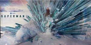 SUPERMAN * Impresión artística conceptual Fortress of Solitude * Promo Ltd 1000 (enrollado) - Imagen 1 de 1