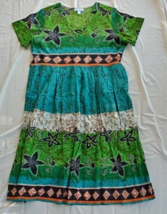 Only Necessities Women's 1X 22/24 Maxi V Neck Dress MuuMuu Knit Top Cotton Skirt - Picture 1 of 7