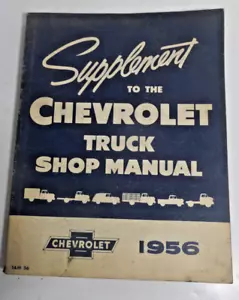 Chevrolet camion officina 1956 manuale supplemento libretto riparazione auto - Foto 1 di 1
