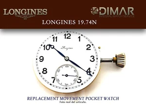 Replacement Vintage Original Movement/Movement Longines Pocket Watch 19.74N - Picture 1 of 5