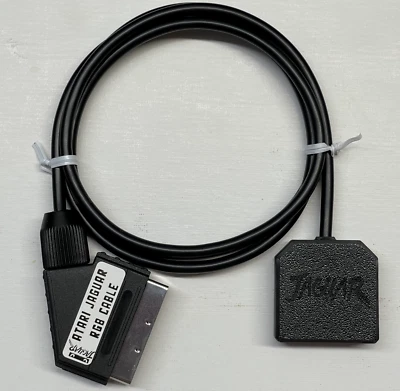 Atari Jaguar RGB Stereo Shielded SCART cable Free SHIP ! - Image 1 of 4